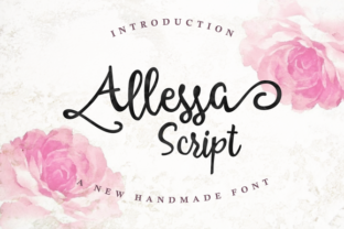 Allessa Script: A Handmade Font with Natural Charm