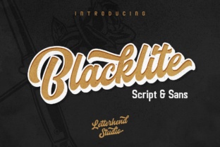 Blacklite Script: A Bold Typeface for Logos and Labels