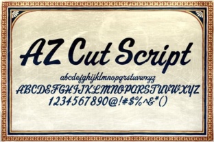 Exploring the Hand-Drawn Elegance of AZ Cut Script