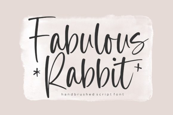 Fabulous Rabbit Handbrushed Script: A Font with Personality