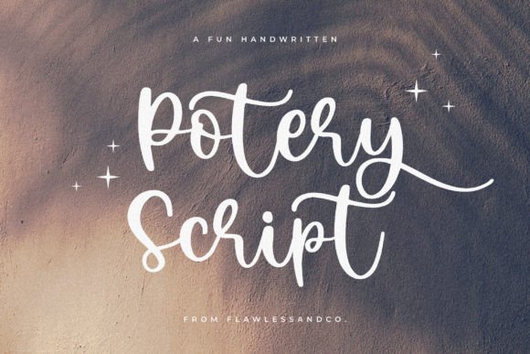 Potery Script: A Creative Font for Modern Designs