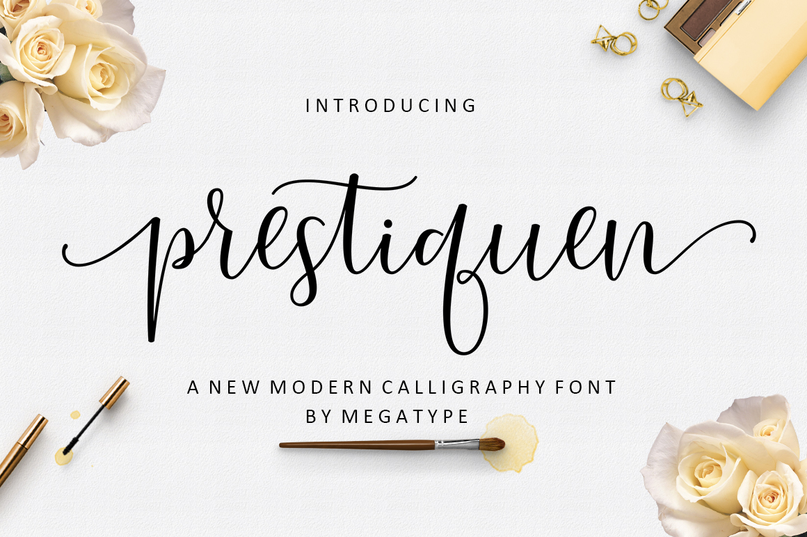 Prestiquen Script: Crafting Elegance with a Modern Calligraphy Font