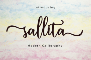 Sallita Script: An Elegant Modern Calligraphy for Creative Projects