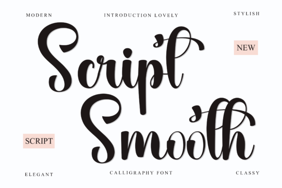 Script Smooth: A Calligraphy Font for Modern Elegance