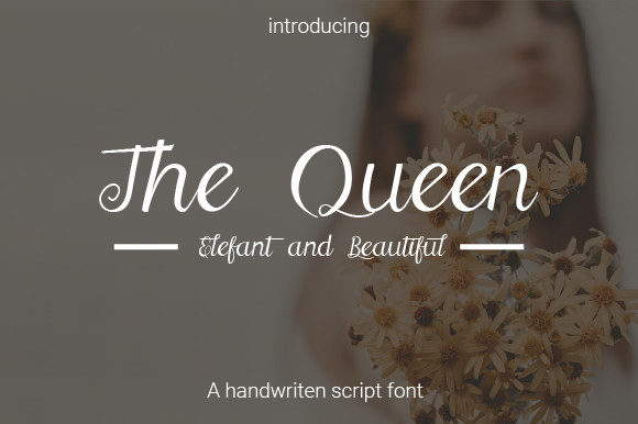 The Queen Script: Elegance Meets Modern Design