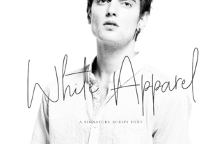 White Apparel Script: A Minimalist Font for Modern Brands